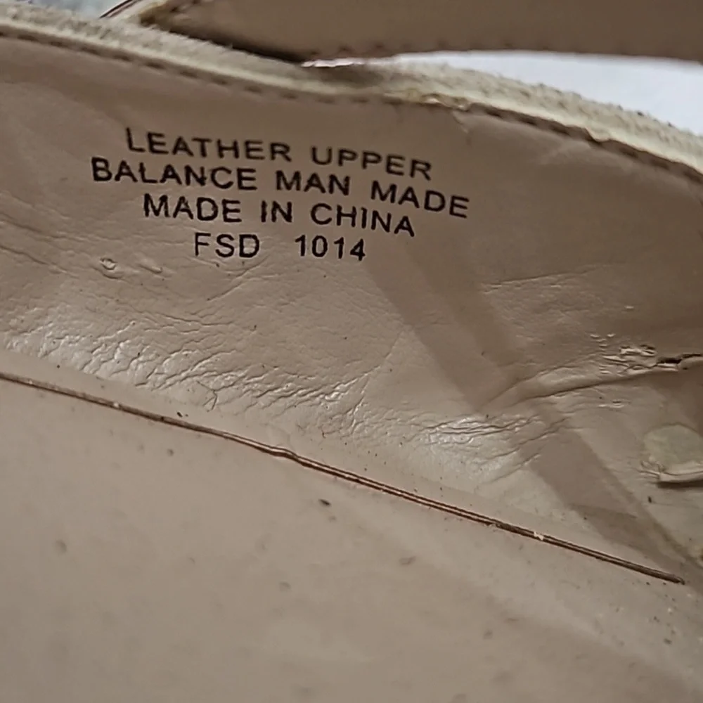 Enzo Angiolini Carmel & Rose Gold Leather Upper Ballet Flats Size 9.5 M - Picture 8 of 12